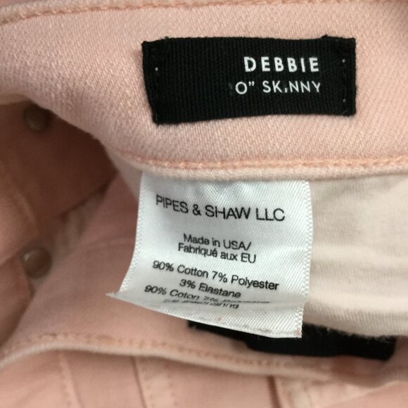 Veronica Beard Debbie Millennial Pink 10" Skinny Jeans 25 - Picture 9 of 11